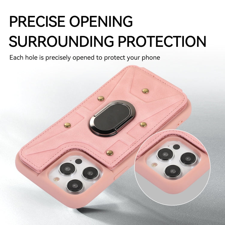 Cassa del telefono della copertura posteriore del raccoglitore dell'anello dell'armatura, For iPhone 14 Pro, For iPhone 14 Plus, For iPhone 14 Pro Max, For iPhone 13