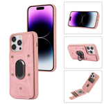 Cassa del telefono della copertura posteriore del raccoglitore dell'anello dell'armatura, For iPhone 14 Pro, For iPhone 14 Plus, For iPhone 14 Pro Max, For iPhone 13