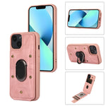 Cassa del telefono della copertura posteriore del raccoglitore dell'anello dell'armatura, For iPhone 14 Pro, For iPhone 14 Plus, For iPhone 14 Pro Max, For iPhone 13