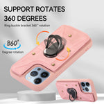 Cassa del telefono della copertura posteriore del raccoglitore dell'anello dell'armatura, For iPhone 13 Pro, For iPhone 13 Pro Max, For iPhone 12 / 12 Pro, For iPhone 12 Pro Max