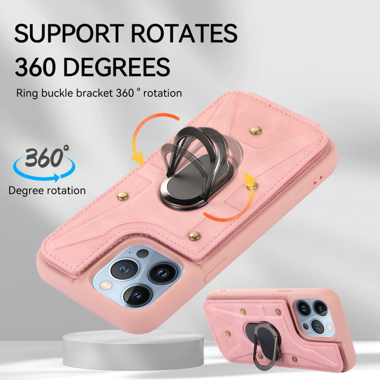 Cassa del telefono della copertura posteriore del raccoglitore dell'anello dell'armatura, For iPhone 13 Pro, For iPhone 13 Pro Max, For iPhone 12 / 12 Pro, For iPhone 12 Pro Max