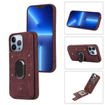 Cassa del telefono della copertura posteriore del raccoglitore dell'anello dell'armatura, For iPhone 13 Pro, For iPhone 13 Pro Max, For iPhone 12 / 12 Pro, For iPhone 12 Pro Max