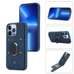 Cassa del telefono della copertura posteriore del raccoglitore dell'anello dell'armatura, For iPhone 13 Pro, For iPhone 13 Pro Max, For iPhone 12 / 12 Pro, For iPhone 12 Pro Max