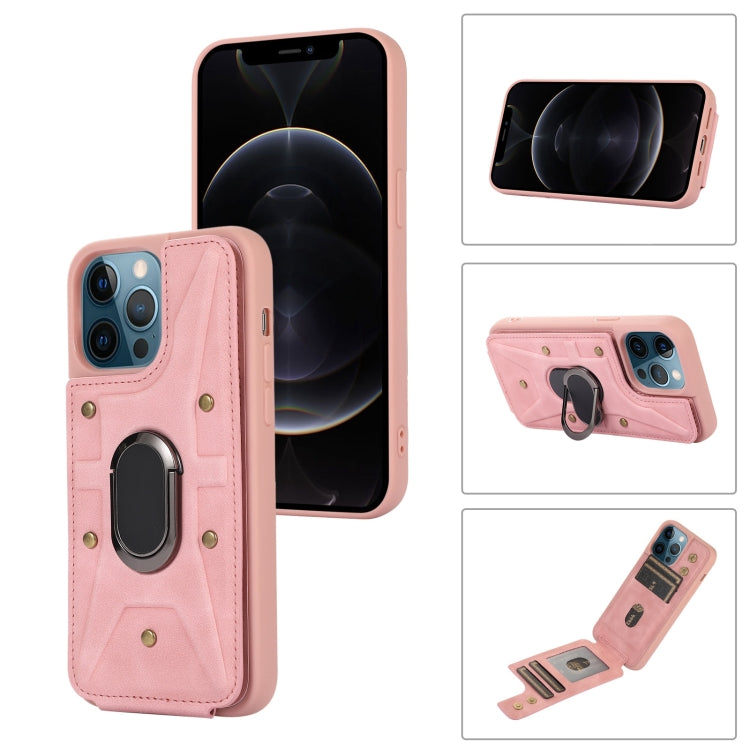 Cassa del telefono della copertura posteriore del raccoglitore dell'anello dell'armatura, For iPhone 13 Pro, For iPhone 13 Pro Max, For iPhone 12 / 12 Pro, For iPhone 12 Pro Max
