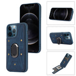 Cassa del telefono della copertura posteriore del raccoglitore dell'anello dell'armatura, For iPhone 13 Pro, For iPhone 13 Pro Max, For iPhone 12 / 12 Pro, For iPhone 12 Pro Max