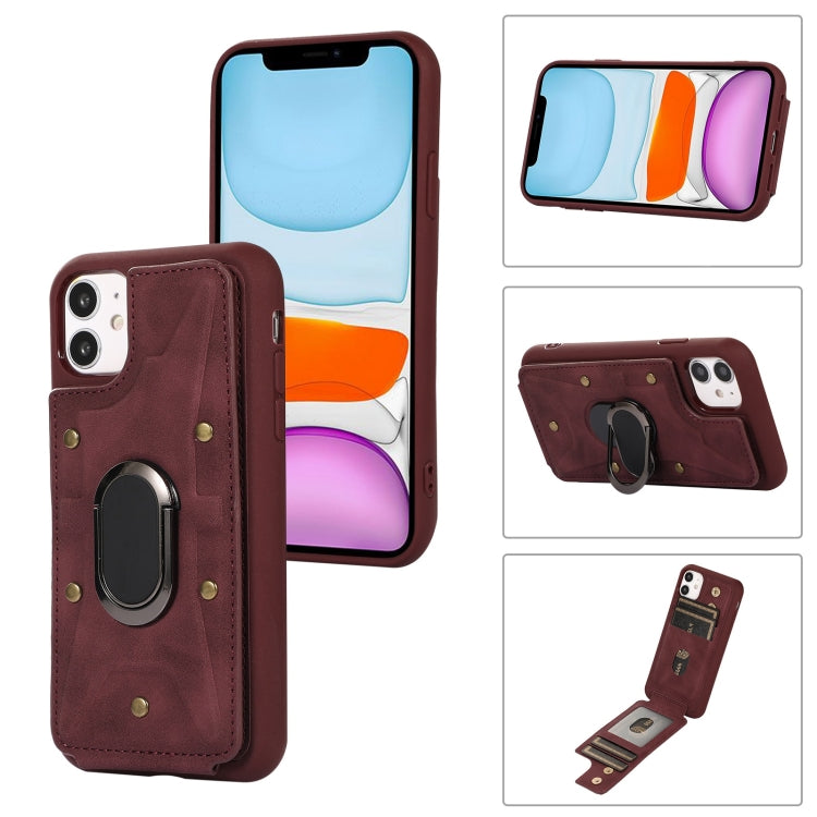 Cassa del telefono della copertura posteriore del raccoglitore dell'anello dell'armatura, For iPhone 11, For iPhone 11 Pro, For iPhone 11 Pro Max, For iPhone X / XS