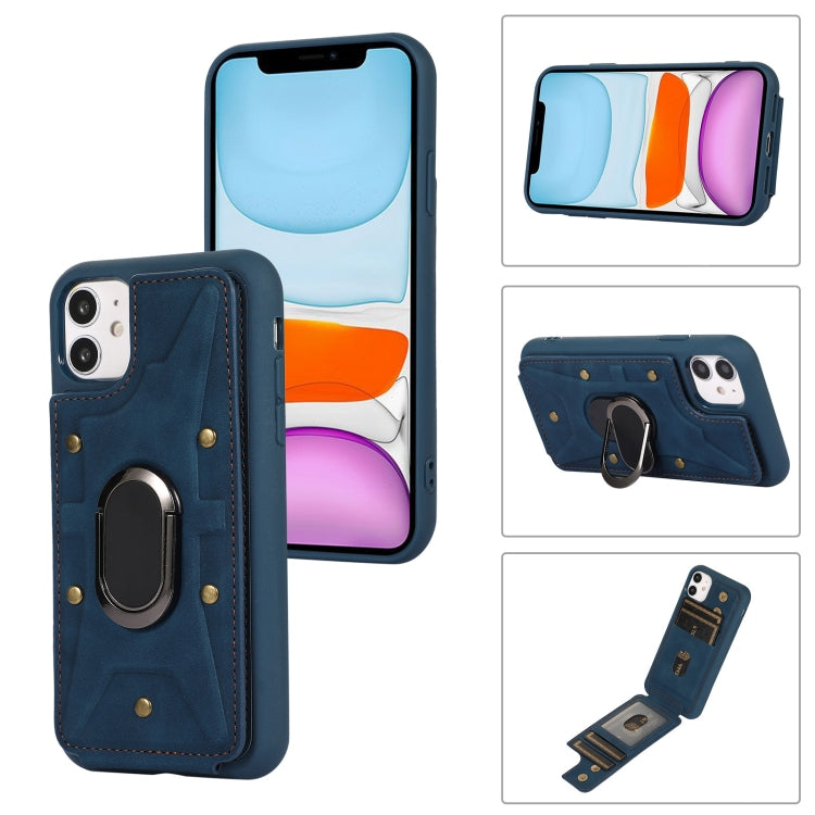 Cassa del telefono della copertura posteriore del raccoglitore dell'anello dell'armatura, For iPhone 11, For iPhone 11 Pro, For iPhone 11 Pro Max, For iPhone X / XS