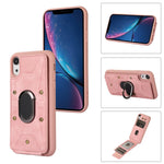 Cassa del telefono della copertura posteriore del raccoglitore dell'anello dell'armatura, For iPhone XR, For iPhone XS Max, For iPhone SE 2022 / 2020 / 8 / 7, For iPhone 8 Plus / 7 Plus