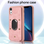 Cassa del telefono della copertura posteriore del raccoglitore dell'anello dell'armatura, For iPhone XR, For iPhone XS Max, For iPhone SE 2022 / 2020 / 8 / 7, For iPhone 8 Plus / 7 Plus