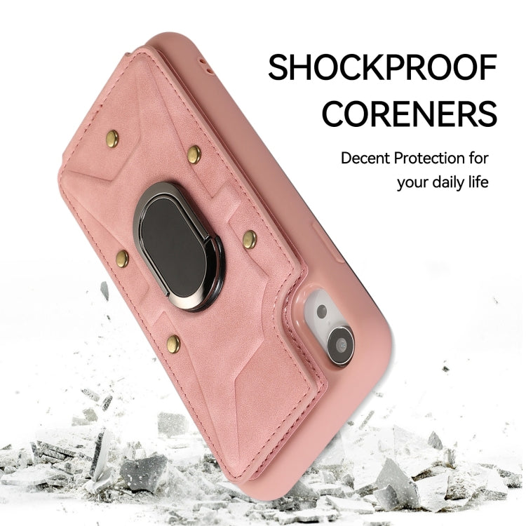Cassa del telefono della copertura posteriore del raccoglitore dell'anello dell'armatura, For iPhone XR, For iPhone XS Max, For iPhone SE 2022 / 2020 / 8 / 7, For iPhone 8 Plus / 7 Plus
