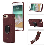 Cassa del telefono della copertura posteriore del raccoglitore dell'anello dell'armatura, For iPhone XR, For iPhone XS Max, For iPhone SE 2022 / 2020 / 8 / 7, For iPhone 8 Plus / 7 Plus