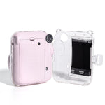 Custodia per fotocamera in acrilico rigido di cristallo con tracolla, For FUJIFILM instax mini 12(DIY Pink Graffiti), For FUJIFILM instax mini 12(DIY Blue Cat), For FUJIFILM instax mini 12(DIY Purple Daisies)                                            ...