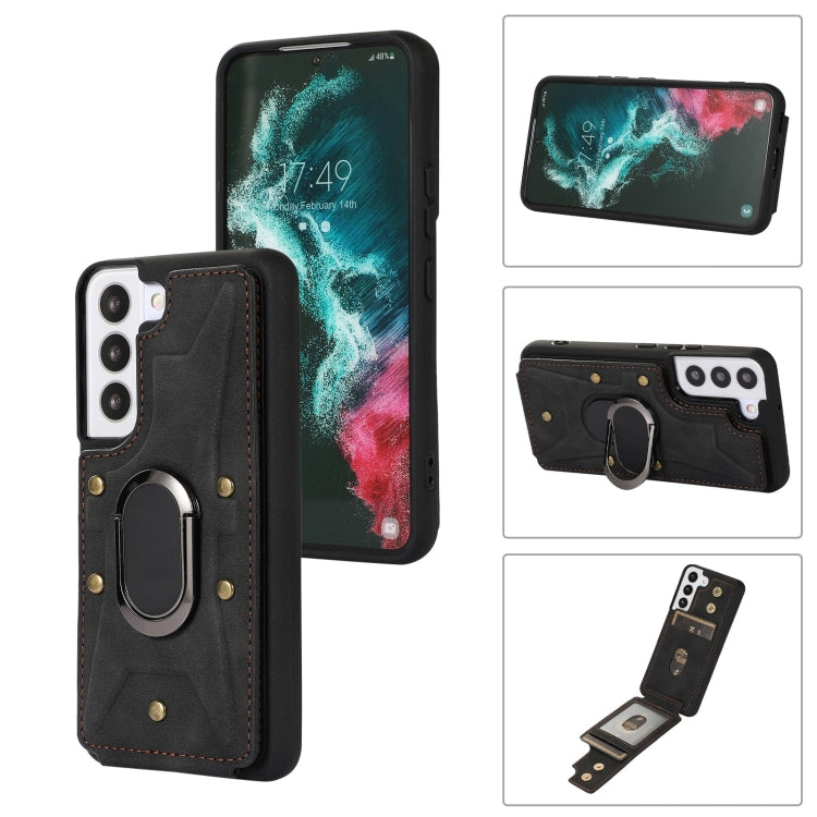 Cassa del telefono della copertura posteriore del raccoglitore dell'anello dell'armatura, For Samsung Galaxy S23 5G, For Samsung Galaxy S23+ 5G, For Samsung Galaxy S23 Ultra 5G, For Samsung Galaxy S22 5G