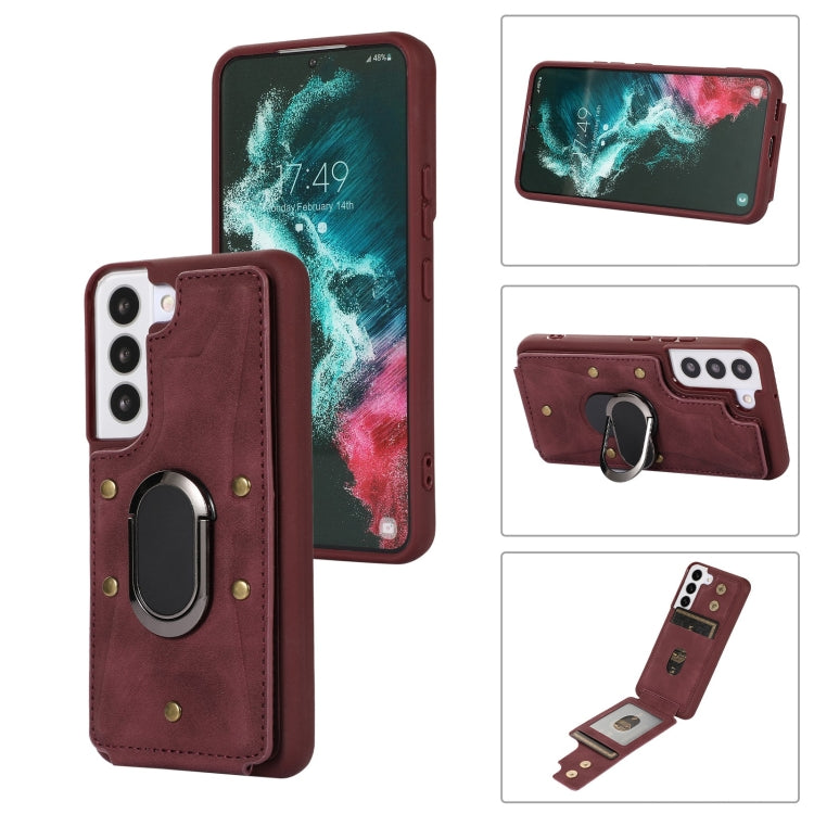 Cassa del telefono della copertura posteriore del raccoglitore dell'anello dell'armatura, For Samsung Galaxy S23 5G, For Samsung Galaxy S23+ 5G, For Samsung Galaxy S23 Ultra 5G, For Samsung Galaxy S22 5G
