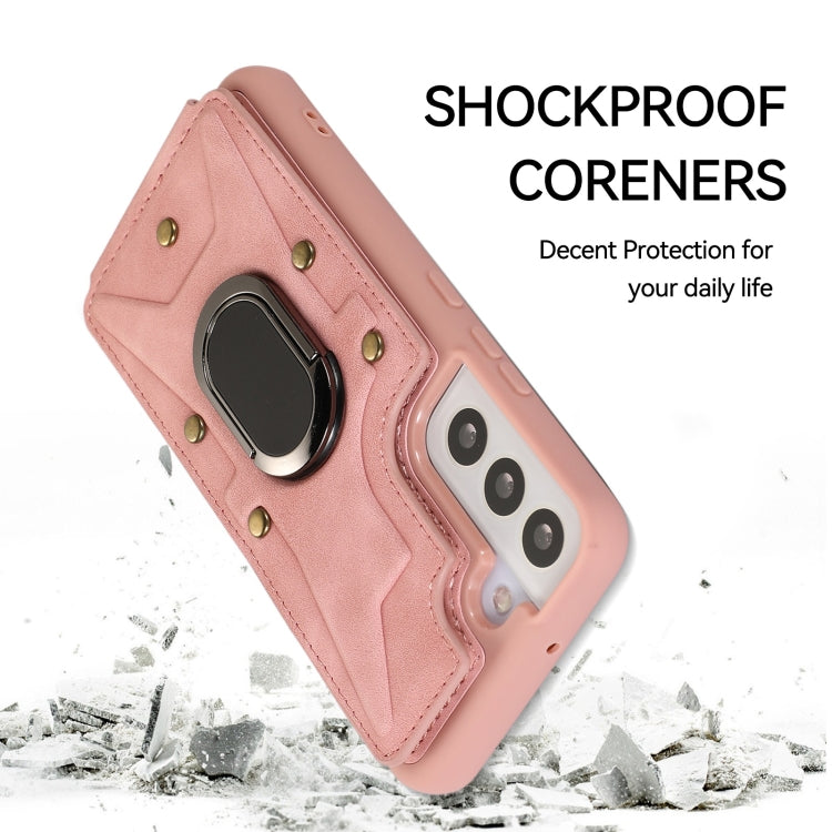 Cassa del telefono della copertura posteriore del raccoglitore dell'anello dell'armatura, For Samsung Galaxy S22+ 5G, For Samsung Galaxy S21 FE 5G, For Samsung Galaxy S22 Ultra 5G, For Samsung Galaxy S20 FE