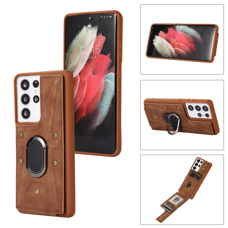 Cassa del telefono della copertura posteriore del raccoglitore dell'anello dell'armatura, For Samsung Galaxy S21 5G, For Samsung Galaxy S21+ 5G, For Samsung Galaxy S21 Ultra 5G, For Samsung Galaxy S20