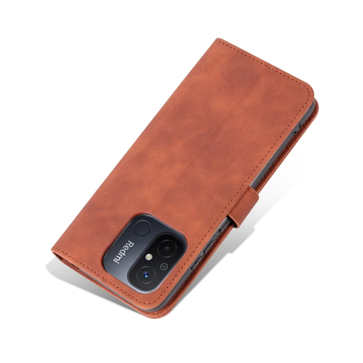 AZNS Skin Feel Calf Texture Flip Custodia in pelle per telefono, For Xiaomi Redmi 12C / Redmi 11A / Poco C55