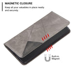Custodia per telefono in pelle magnetica invisibile prismatica, For OPPO Find X6 5G, For OPPO Find X6 Pro 5G, For Realme C55, For Xiaomi Redmi Note 12 4G Global