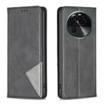 Custodia per telefono in pelle magnetica invisibile prismatica, For OPPO Find X6 5G, For OPPO Find X6 Pro 5G, For Realme C55, For Xiaomi Redmi Note 12 4G Global