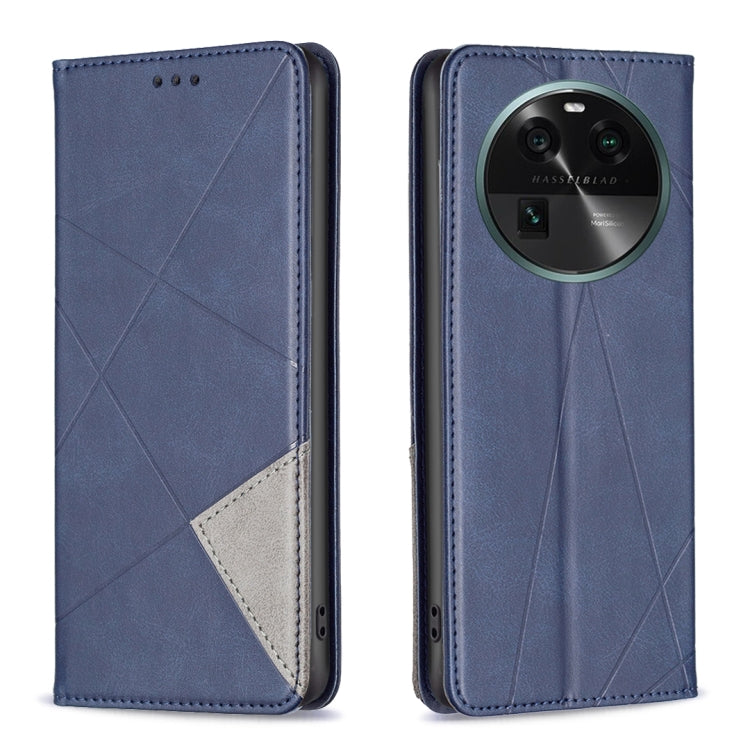 Custodia per telefono in pelle magnetica invisibile prismatica, For OPPO Find X6 5G, For OPPO Find X6 Pro 5G, For Realme C55, For Xiaomi Redmi Note 12 4G Global