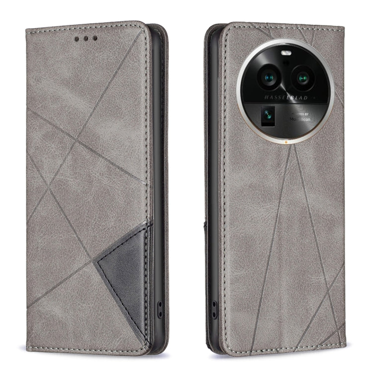 Custodia per telefono in pelle magnetica invisibile prismatica, For OPPO Find X6 5G, For OPPO Find X6 Pro 5G, For Realme C55, For Xiaomi Redmi Note 12 4G Global