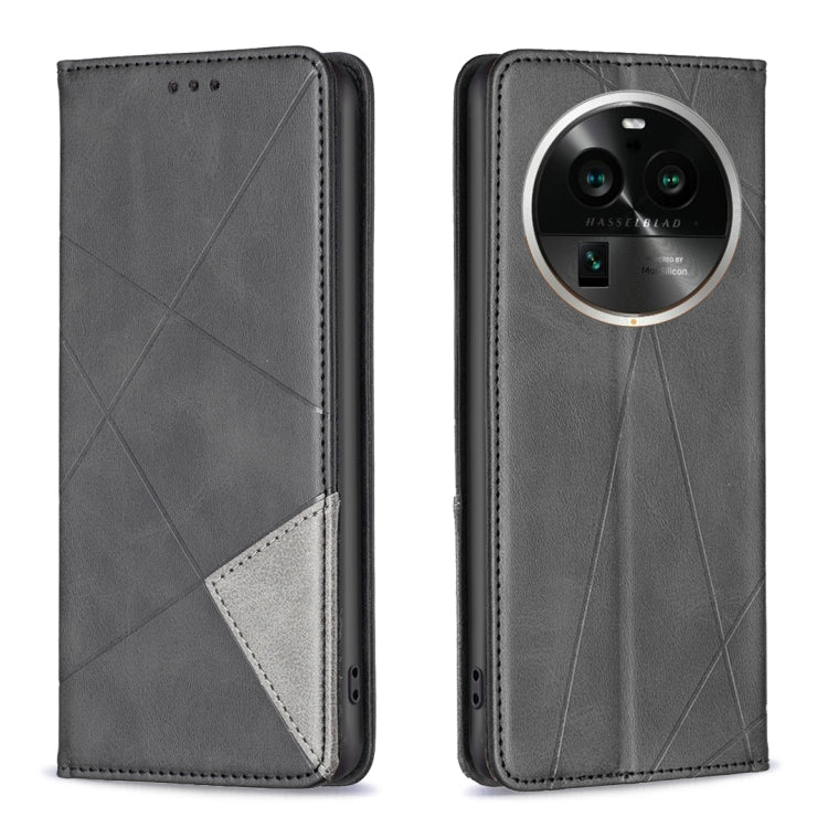 Custodia per telefono in pelle magnetica invisibile prismatica, For OPPO Find X6 5G, For OPPO Find X6 Pro 5G, For Realme C55, For Xiaomi Redmi Note 12 4G Global