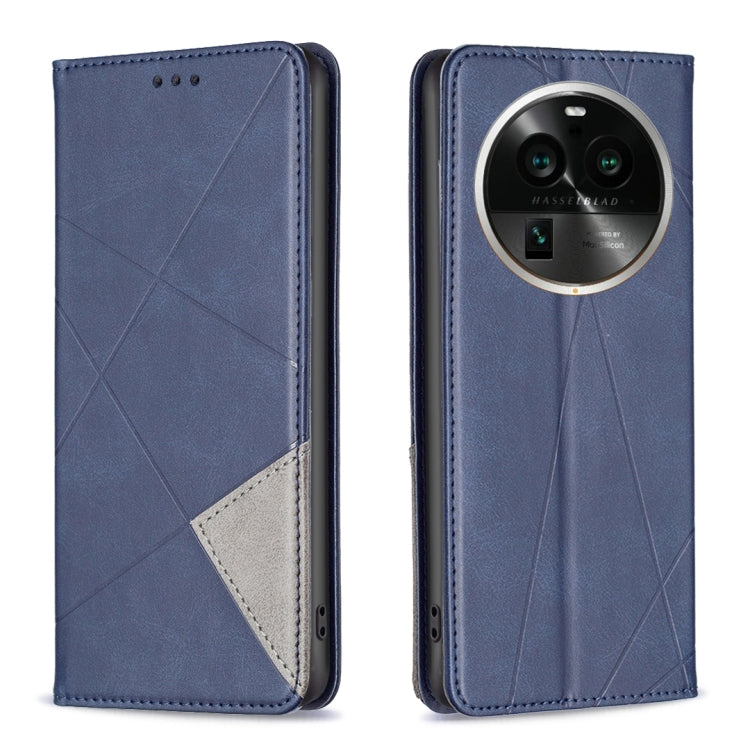 Custodia per telefono in pelle magnetica invisibile prismatica, For OPPO Find X6 5G, For OPPO Find X6 Pro 5G, For Realme C55, For Xiaomi Redmi Note 12 4G Global