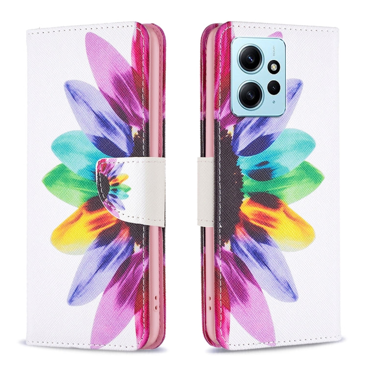 Custodia per telefono in pelle con motivo a disegno colorato, For Xiaomi Redmi Note 12 4G Global, For Samsung Galaxy A24 4G, For Samsung Galaxy M14 5G