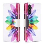 Custodia per telefono in pelle con motivo a disegno colorato, For Xiaomi Redmi Note 12 4G Global, For Samsung Galaxy A24 4G, For Samsung Galaxy M14 5G