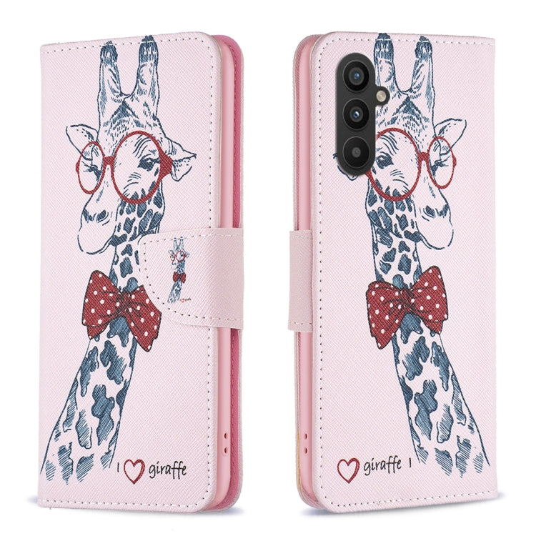 Custodia per telefono in pelle con motivo a disegno colorato, For Xiaomi Redmi Note 12 4G Global, For Samsung Galaxy A24 4G, For Samsung Galaxy M14 5G