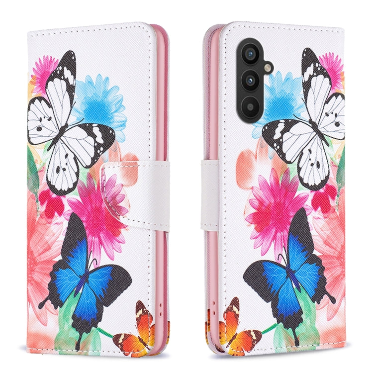 Custodia per telefono in pelle con motivo a disegno colorato, For Xiaomi Redmi Note 12 4G Global, For Samsung Galaxy A24 4G, For Samsung Galaxy M14 5G