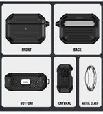 Custodia protettiva per auricolari wireless, For AirPods Pro 2, For AirPods Pro, For AirPods 3, For AirPods 2 / 1