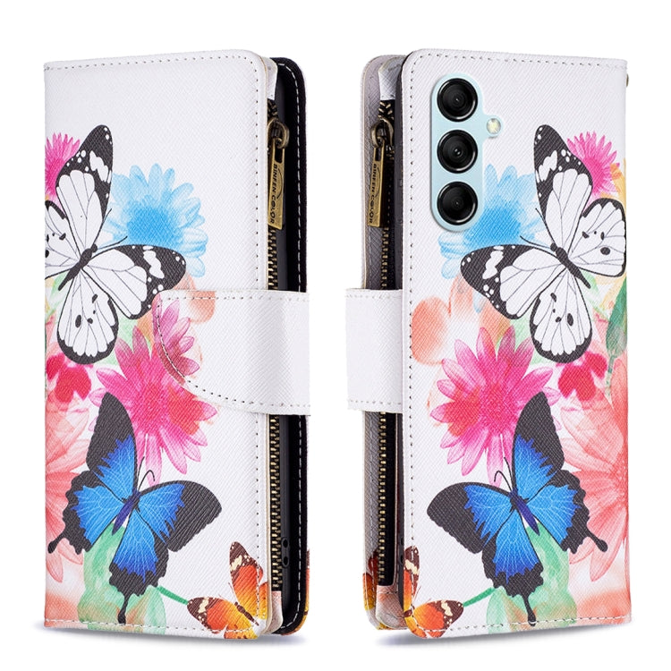 Custodia in pelle con cerniera per Samsung Galaxy M14