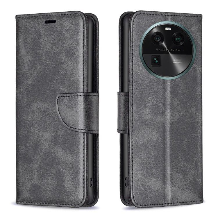 Custodia per telefono in pelle con trama in pelle di agnello, For OPPO Find X6 5G, For OPPO Find X6 Pro 5G, For Realme C55, For Xiaomi Redmi Note 12 4G Global