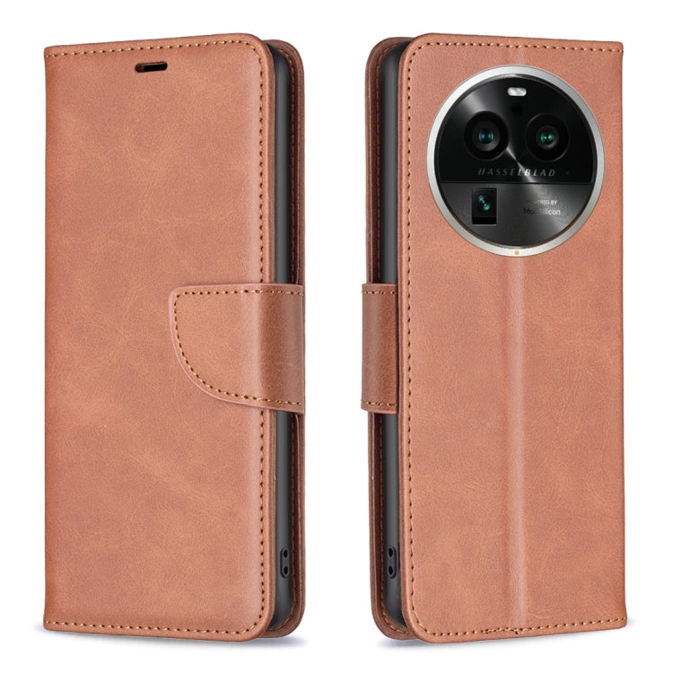 Custodia per telefono in pelle con trama in pelle di agnello, For OPPO Find X6 5G, For OPPO Find X6 Pro 5G, For Realme C55, For Xiaomi Redmi Note 12 4G Global