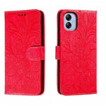 Custodia per telefono in pelle flip goffrata fiore di pizzo, For Samsung Galaxy A04e, For Samsung Galaxy A14 4G, For Samsung Galaxy A24 5G, For Samsung Galaxy A34 5G