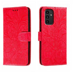 Custodia per telefono in pelle flip goffrata fiore di pizzo, For Samsung Galaxy A04e, For Samsung Galaxy A14 4G, For Samsung Galaxy A24 5G, For Samsung Galaxy A34 5G