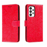 Custodia per telefono in pelle flip goffrata fiore di pizzo, For Samsung Galaxy A04e, For Samsung Galaxy A14 4G, For Samsung Galaxy A24 5G, For Samsung Galaxy A34 5G