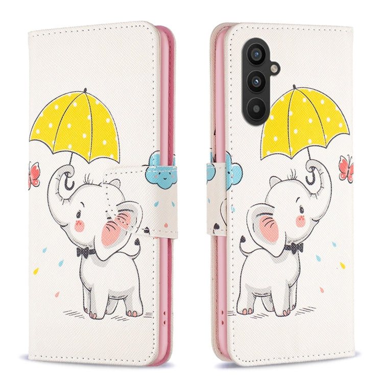 Custodia per telefono in pelle con disegno colorato, For Samsung Galaxy A24 4G, For Samsung Galaxy M14 5G