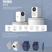 MECOOL KP2 1920x1080P 600ANSI Lumen Mini proiettore portatile a LED intelligente, KP2