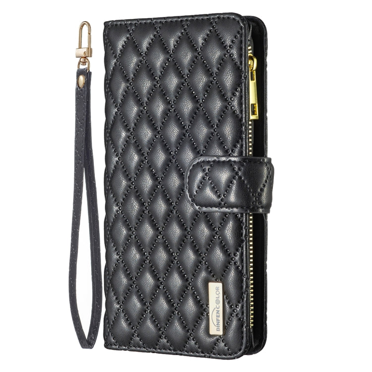 Custodia per telefono a conchiglia in pelle con portafoglio con cerniera Diamond Lattice, For Xiaomi Redmi Note 12 4G Global, For Nokia G22, For Samsung Galaxy A24 4G, For Samsung Galaxy M14 5G
