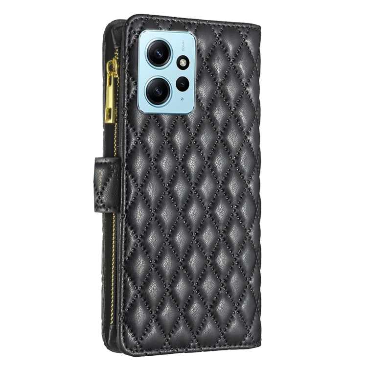 Custodia per telefono a conchiglia in pelle con portafoglio con cerniera Diamond Lattice, For Xiaomi Redmi Note 12 4G Global, For Nokia G22, For Samsung Galaxy A24 4G, For Samsung Galaxy M14 5G