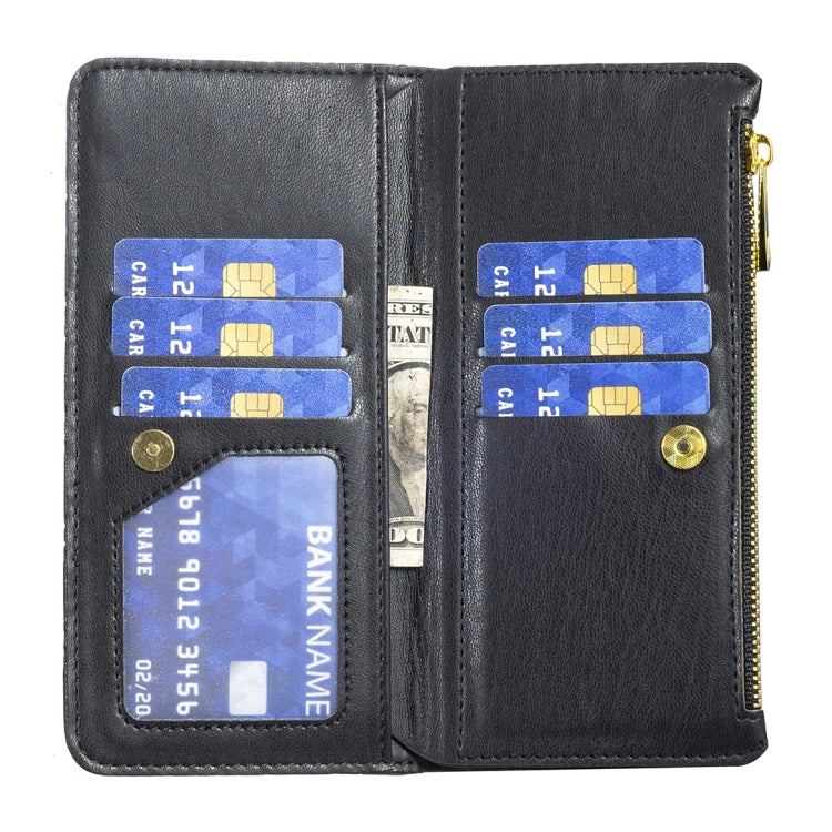 Custodia per telefono a conchiglia in pelle con portafoglio con cerniera Diamond Lattice, For Xiaomi Redmi Note 12 4G Global, For Nokia G22, For Samsung Galaxy A24 4G, For Samsung Galaxy M14 5G