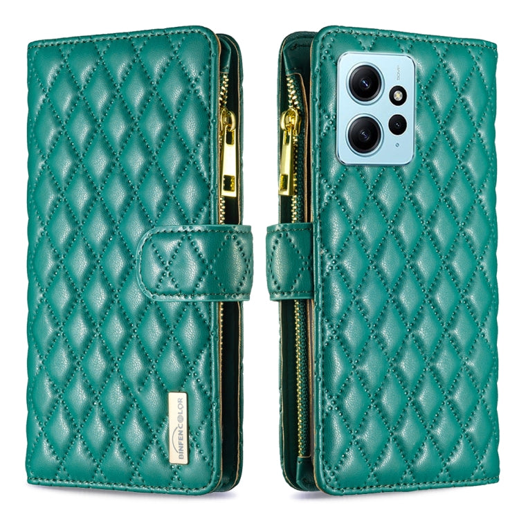 Custodia per telefono a conchiglia in pelle con portafoglio con cerniera Diamond Lattice, For Xiaomi Redmi Note 12 4G Global, For Nokia G22, For Samsung Galaxy A24 4G, For Samsung Galaxy M14 5G