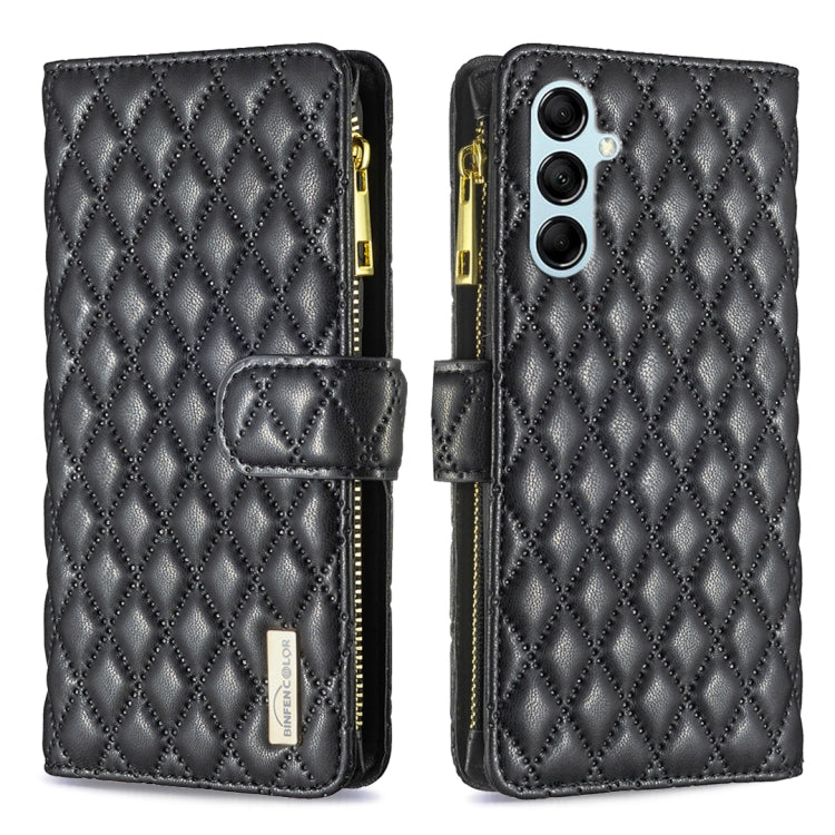 Custodia per telefono a conchiglia in pelle con portafoglio con cerniera Diamond Lattice, For Xiaomi Redmi Note 12 4G Global, For Nokia G22, For Samsung Galaxy A24 4G, For Samsung Galaxy M14 5G