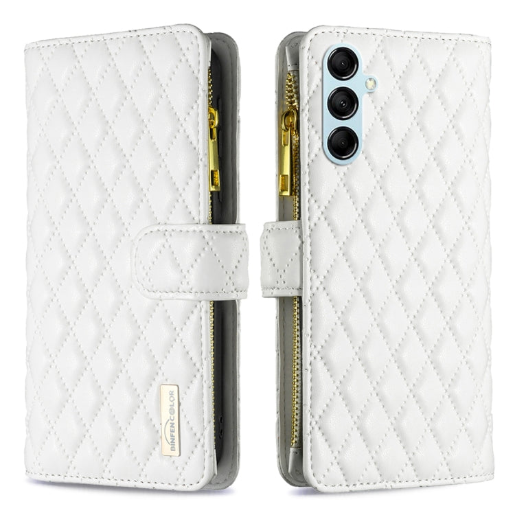 Custodia per telefono a conchiglia in pelle con portafoglio con cerniera Diamond Lattice, For Xiaomi Redmi Note 12 4G Global, For Nokia G22, For Samsung Galaxy A24 4G, For Samsung Galaxy M14 5G