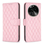 Custodia per telefono a conchiglia in pelle con portafoglio Diamond Lattice, For OPPO Find X6 5G, For OPPO Find X6 Pro 5G, For Realme C55, For Xiaomi Redmi Note 12 4G Global