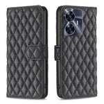 Custodia per telefono a conchiglia in pelle con portafoglio Diamond Lattice, For OPPO Find X6 5G, For OPPO Find X6 Pro 5G, For Realme C55, For Xiaomi Redmi Note 12 4G Global