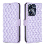 Custodia per telefono a conchiglia in pelle con portafoglio Diamond Lattice, For OPPO Find X6 5G, For OPPO Find X6 Pro 5G, For Realme C55, For Xiaomi Redmi Note 12 4G Global