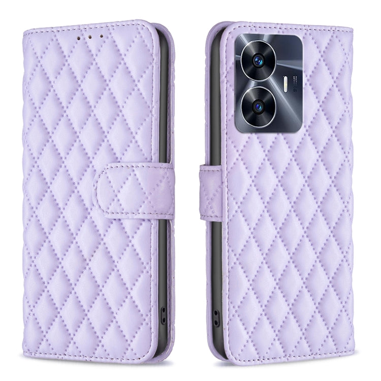 Custodia per telefono a conchiglia in pelle con portafoglio Diamond Lattice, For OPPO Find X6 5G, For OPPO Find X6 Pro 5G, For Realme C55, For Xiaomi Redmi Note 12 4G Global
